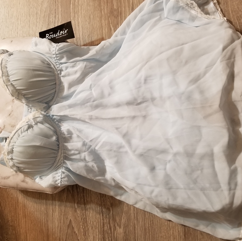 Powder Blue Baby Doll Teddy